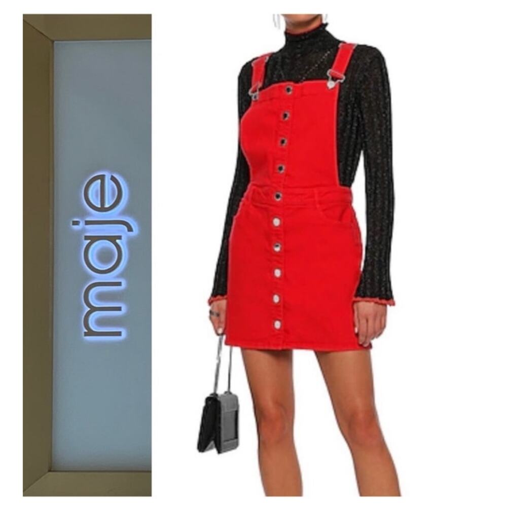 NWT: Maje Overalls Style Mini Dress